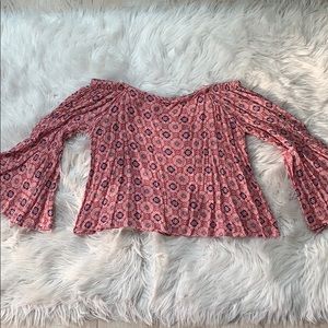 Floral off the shoulder top